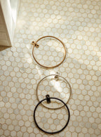 Bilton Towel Ring, Blackened Brass