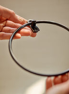 Bilton Towel Ring, Blackened Brass