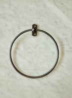 Bilton Towel Ring, Blackened Brass