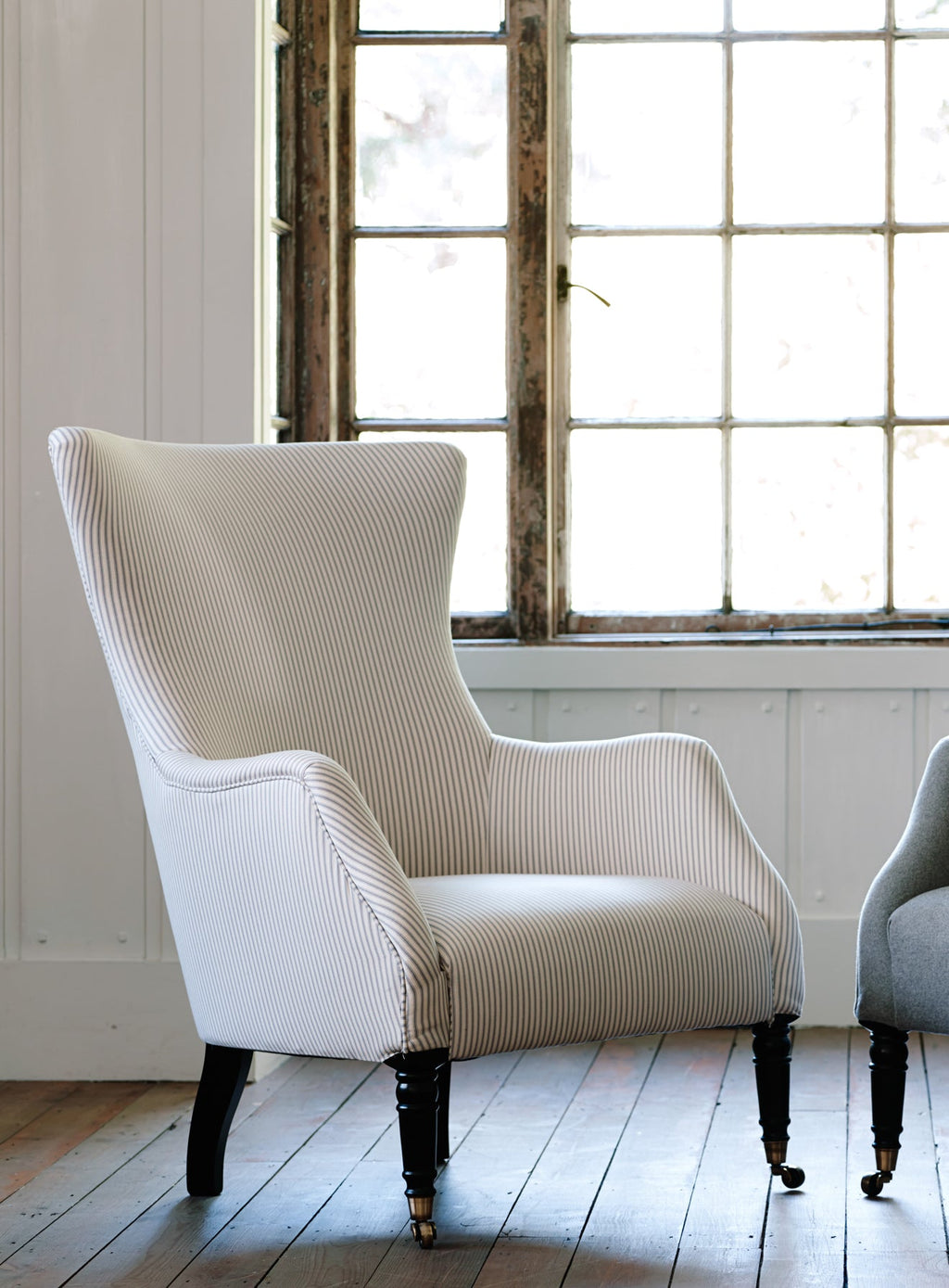 Prints & Weaves, Grey Ticking Stripe