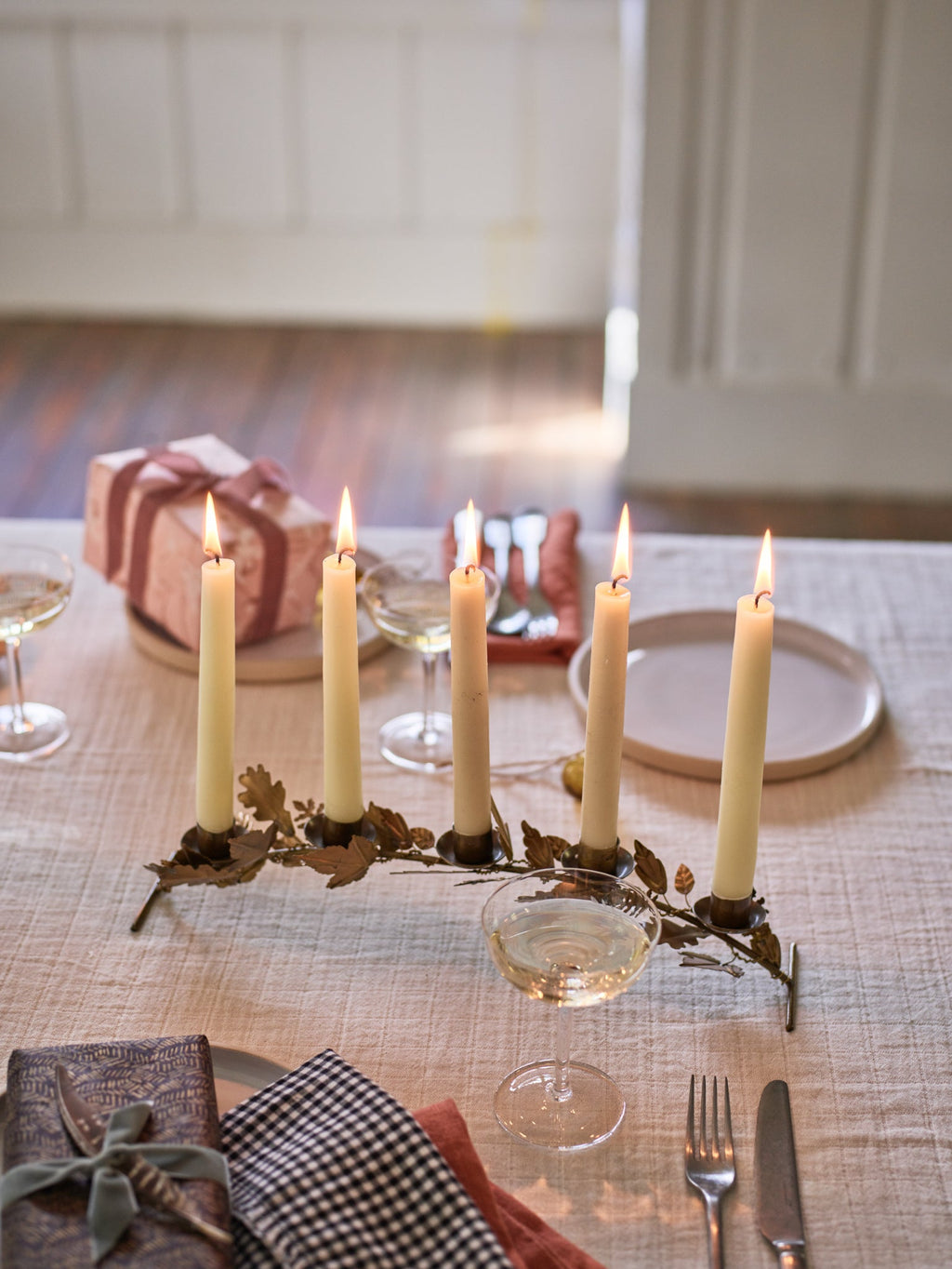 Ember Leaf Candelabra