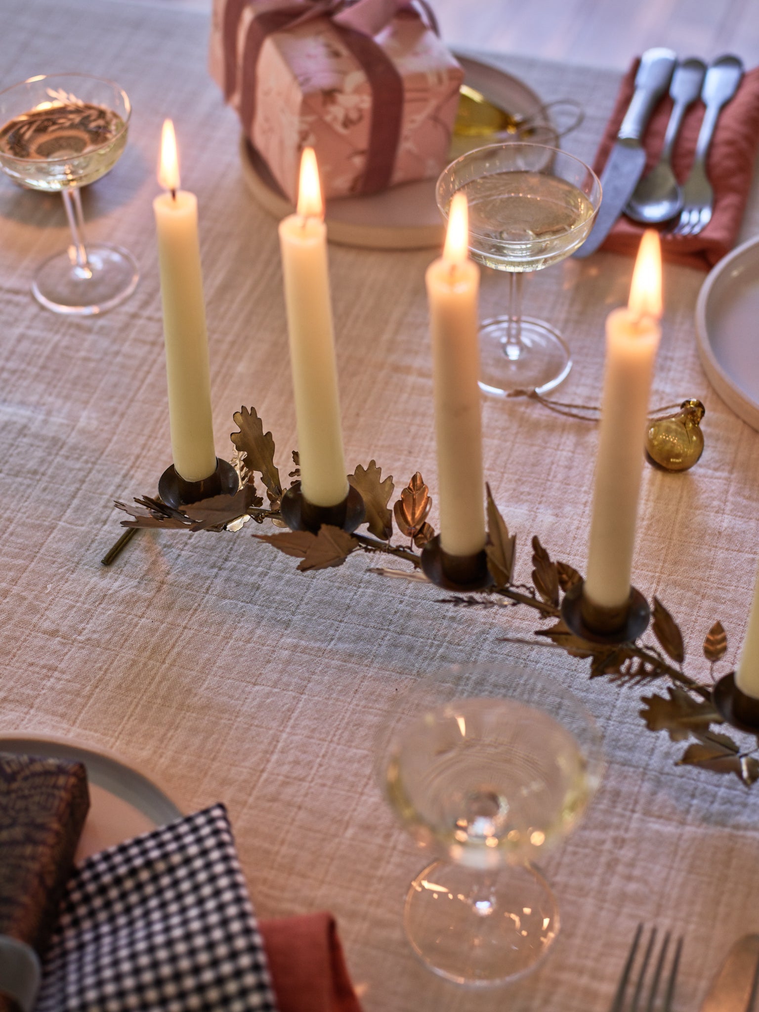 Ember Leaf Candelabra