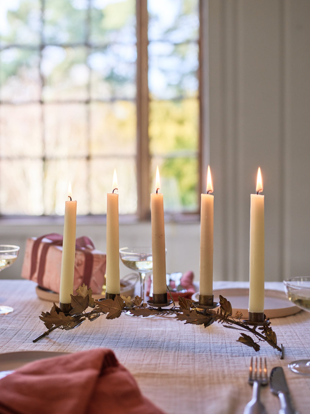 Ember Leaf Candelabra