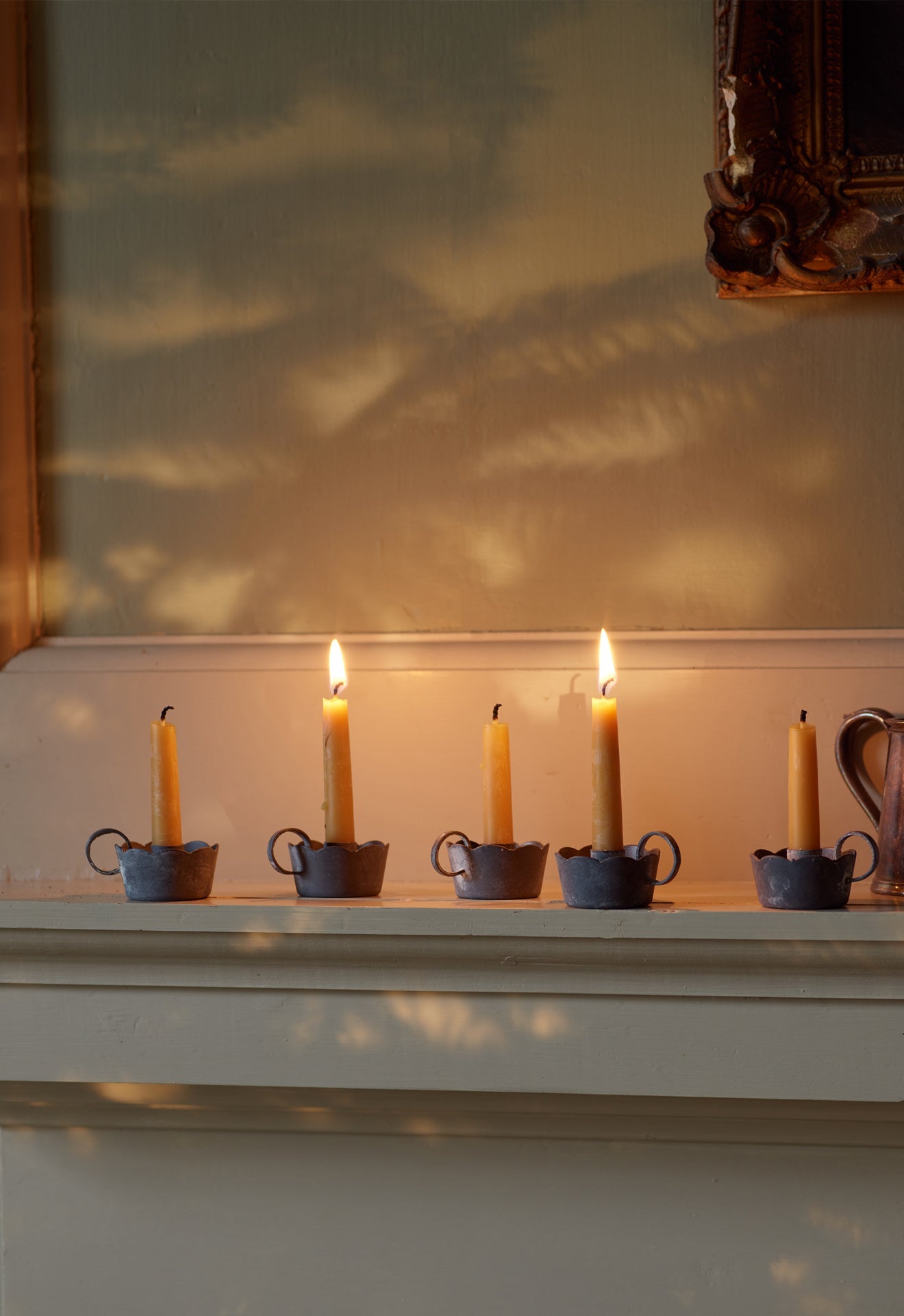 Clemence Scalloped Candlestick Holder