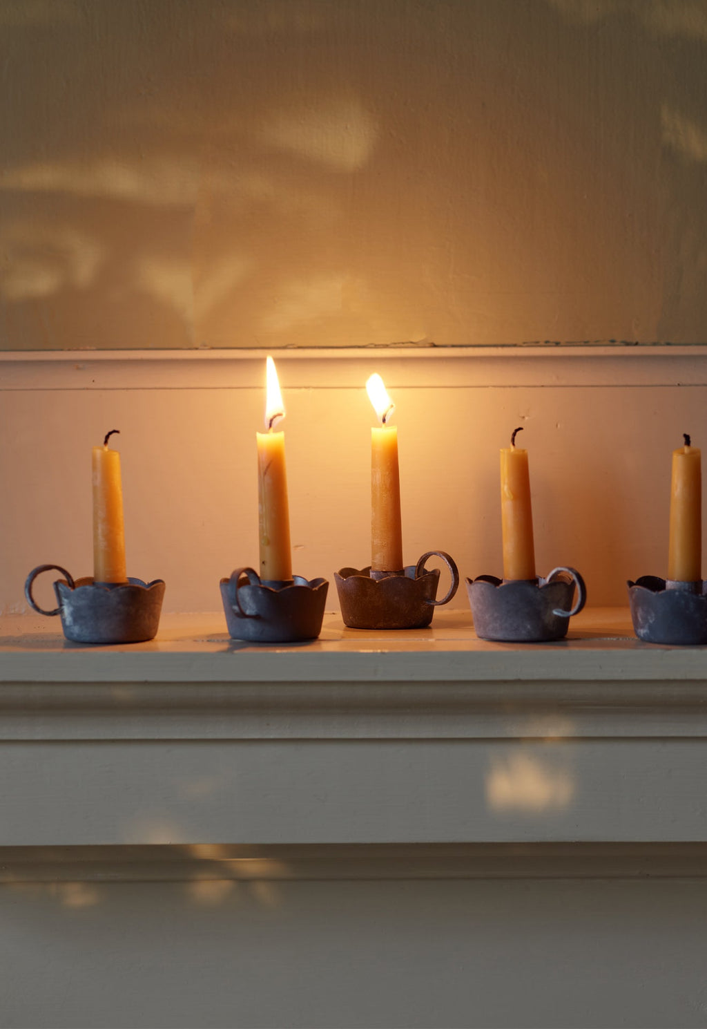 Clemence Scalloped Candlestick Holder