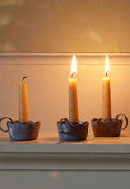 Clemence Scalloped Candlestick Holder