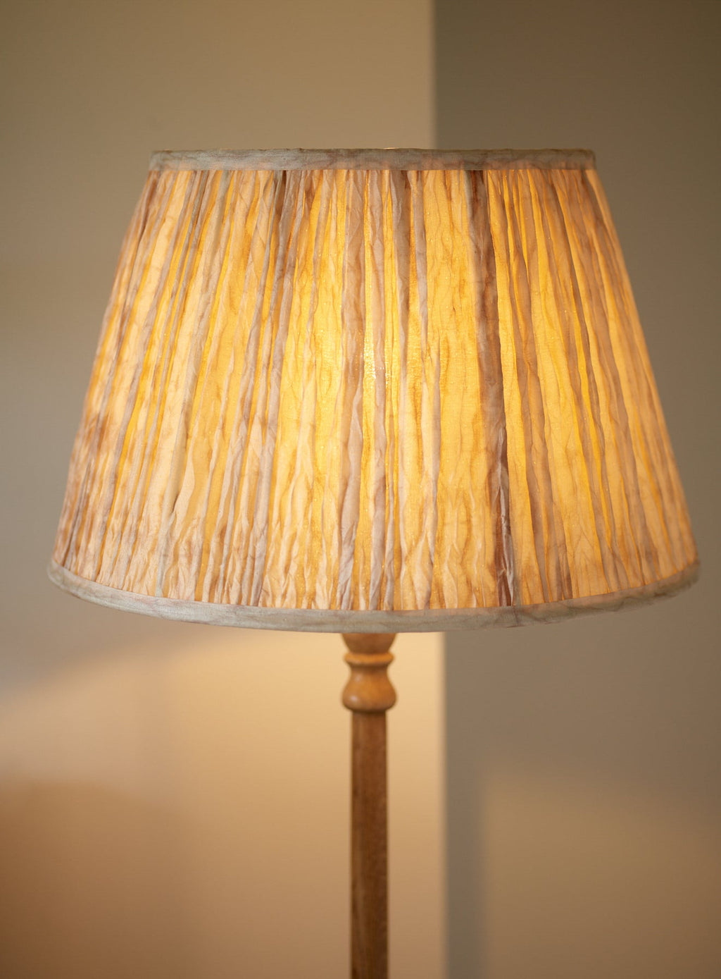 Shibori Silk Lampshade, Large