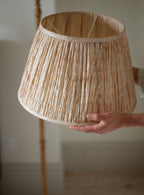 Shibori Silk Lampshade, Large