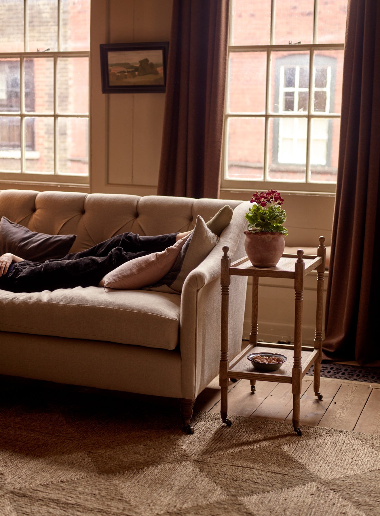 Elbert Sofa, Straw Cotton