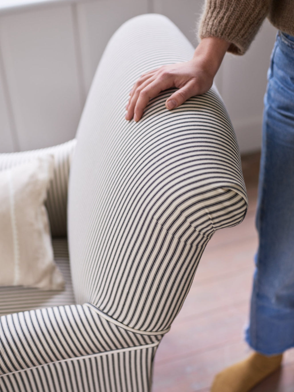 Prints & Weaves, Black Ticking Stripe