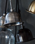 Flori Pendant, Tarnished Silver