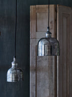 Flori Pendant, Tarnished Silver