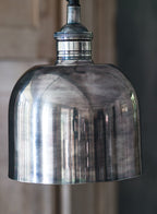 Flori Pendant, Tarnished Silver