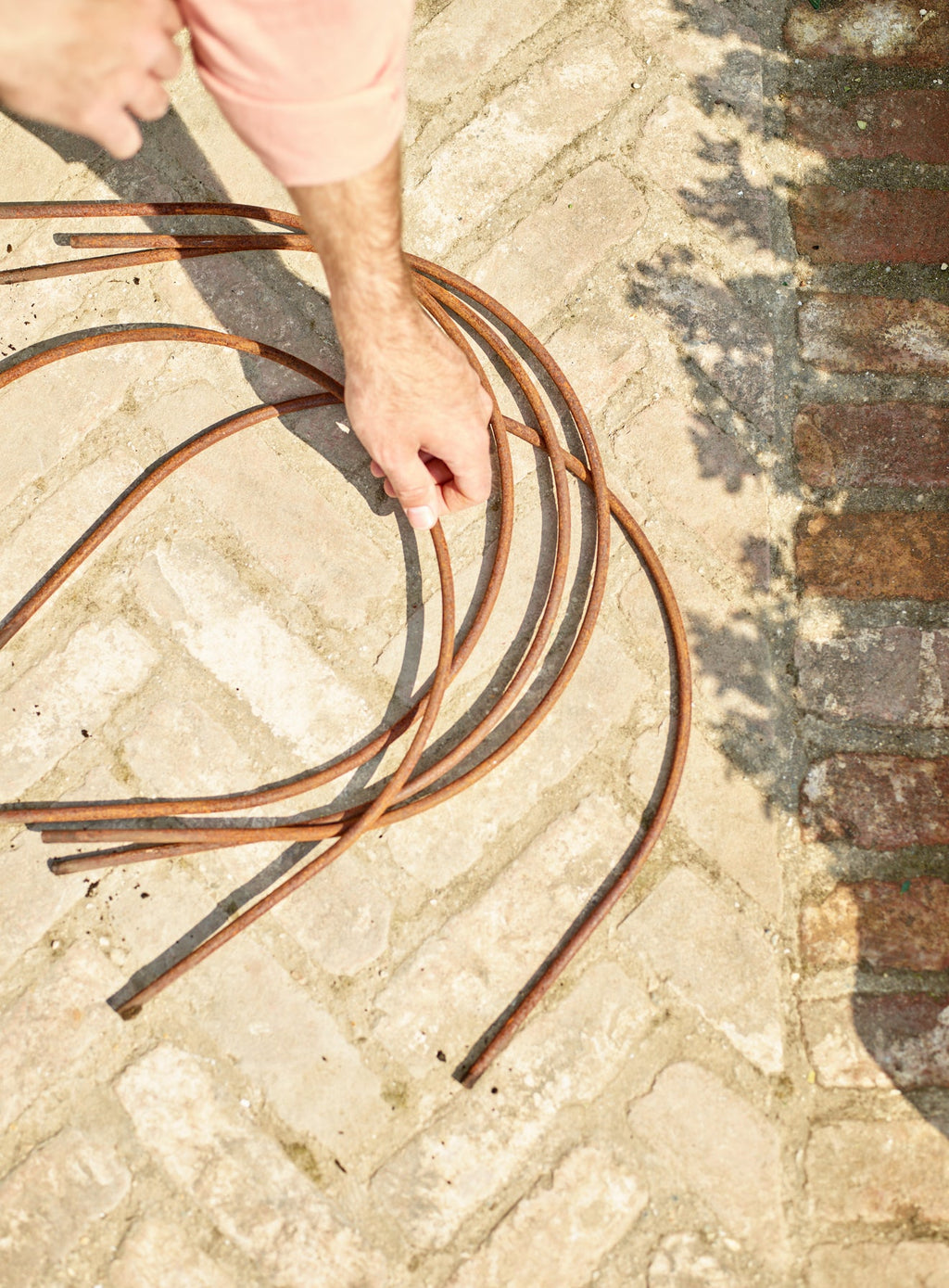 Rusted Garden Border Hoops