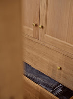 Grove Flattened Knob, Matt Brass