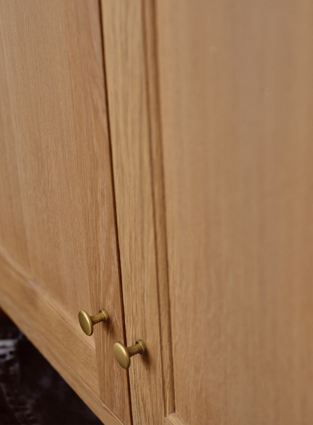 Grove Flattened Knob, Matt Brass