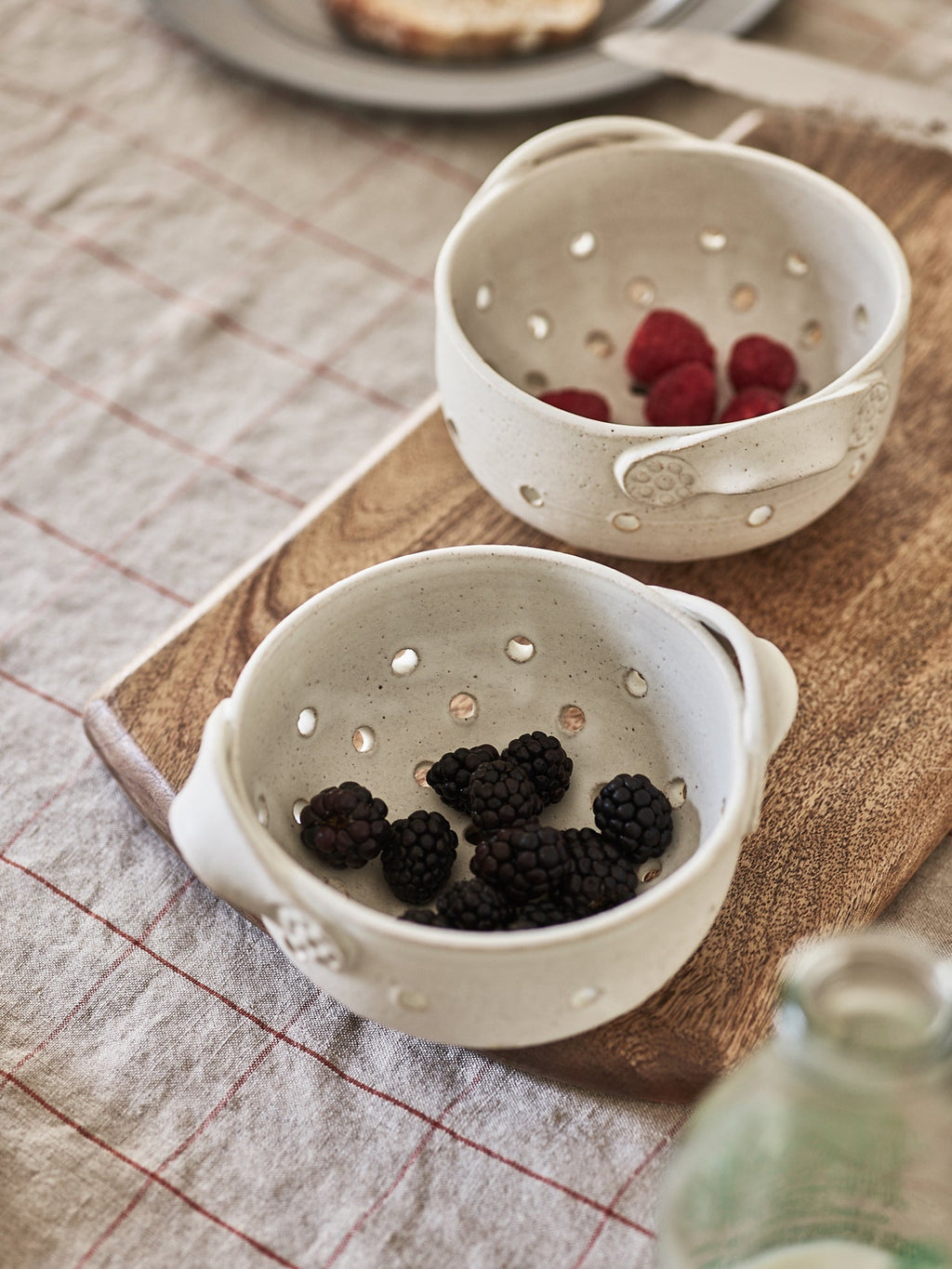 Handmade Stoneware Berry Colander