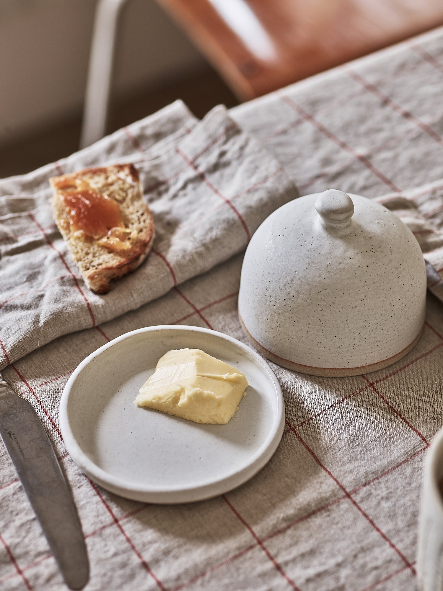 Handmade Stoneware Butter Dish