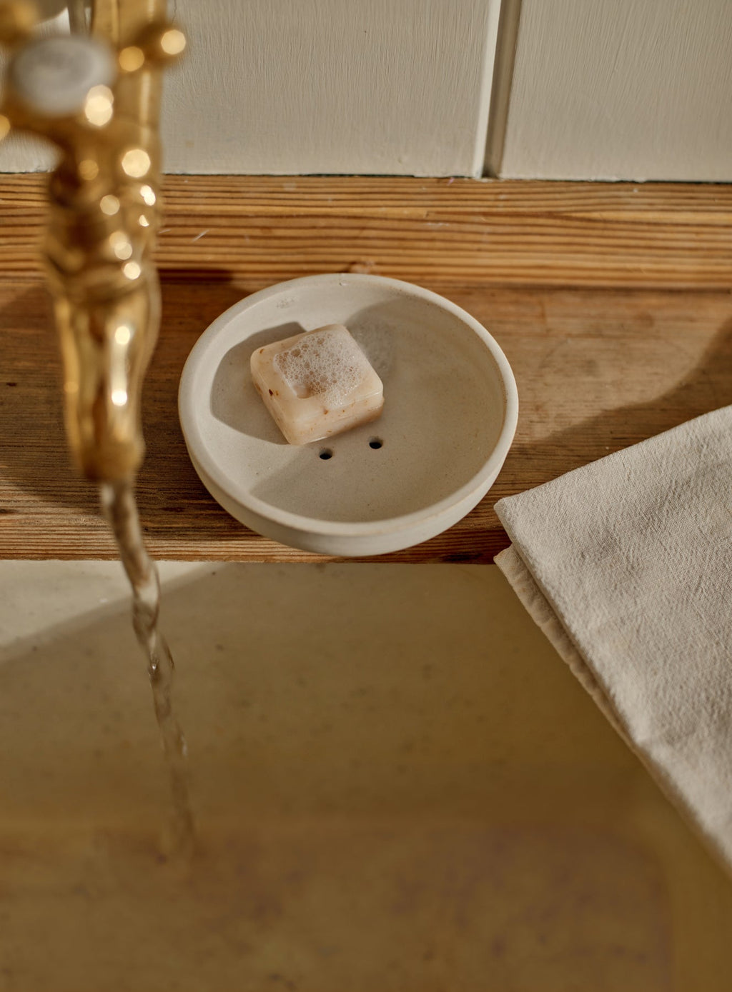 Handmade Stoneware Soap Dish