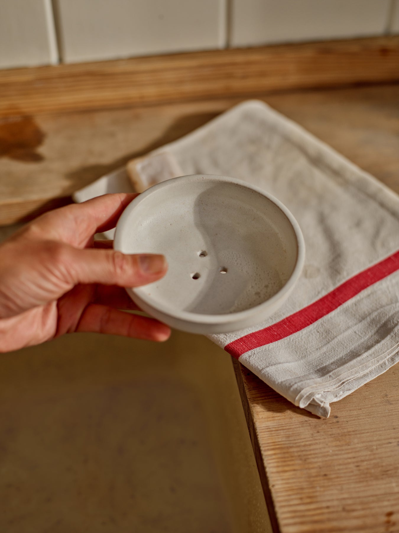 Handmade Stoneware Soap Dish