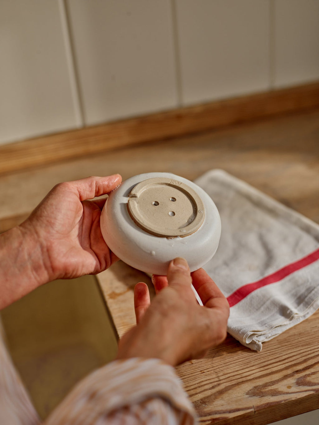 Handmade Stoneware Soap Dish