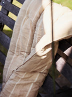 Handwoven Cotton Mattress, Faded Peach Stripe