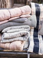 Handwoven Cotton Mattress, Gingham Black Check