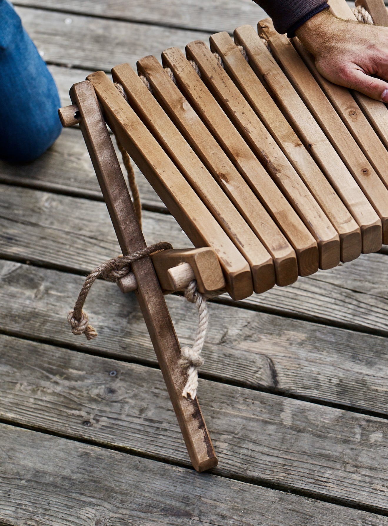 Harmen Outdoor Stool, Birch