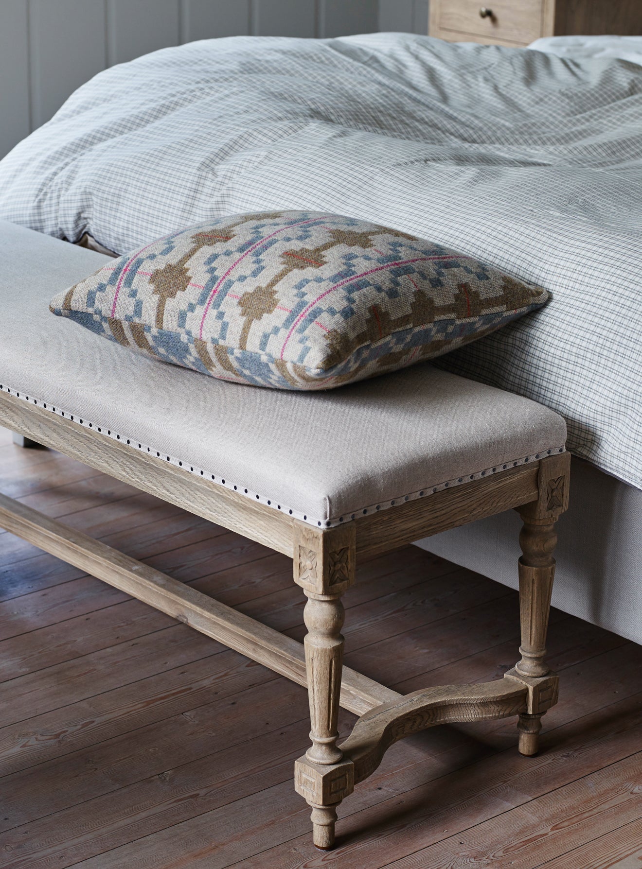 Latham Linen Bench