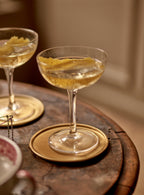 Lena Brass Coasters, Set of Four