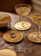 Lena Brass Coasters, Set of Four
