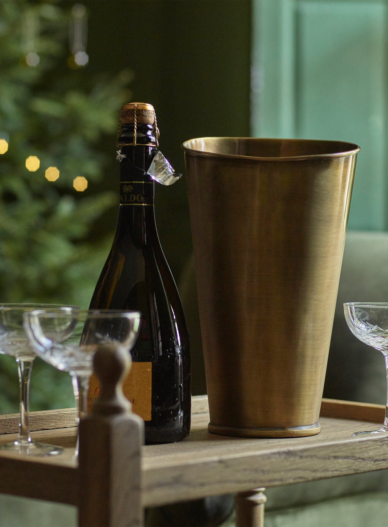 Lena Brass Champagne Cooler