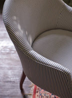Bennett Library Chair, Blue Ticking Stripe