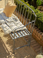 Handwoven Cotton Mattress, Grey Stripe