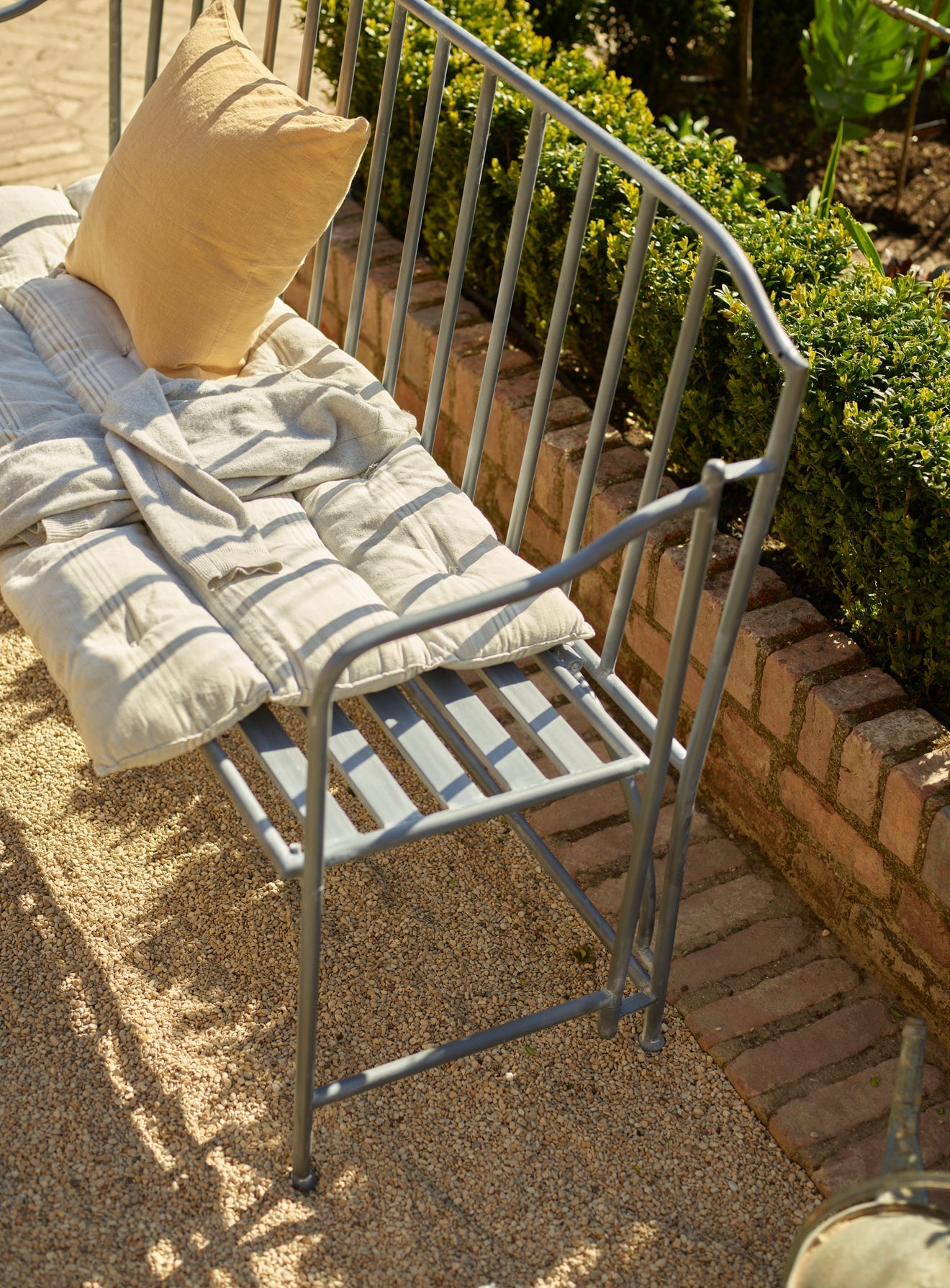 Handwoven Cotton Mattress, Grey Stripe