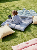 Handwoven Cotton Mattress, Gingham Black Check