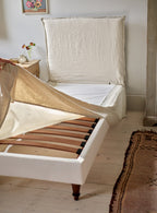 Mila Bed, Straw Cotton