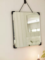Bilton Bathroom Mirror, Blackened Brass