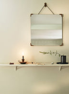 Bilton Bathroom Mirror, Antique Brass