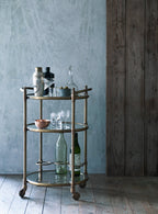 Odin Brass Drinks Trolley