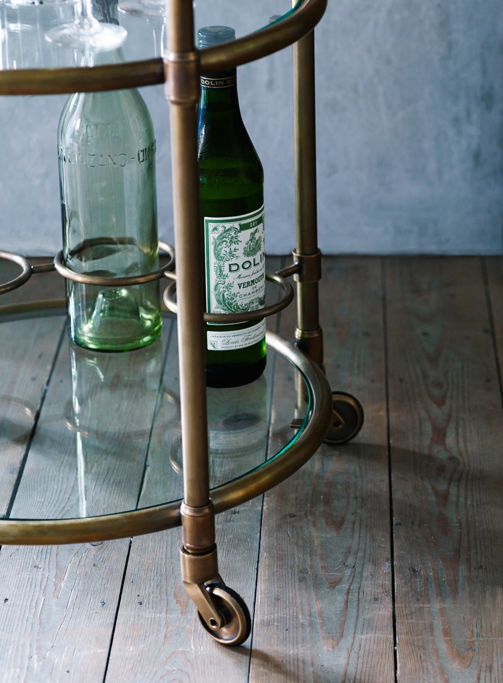 Odin Brass Drinks Trolley