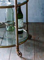 Odin Brass Drinks Trolley