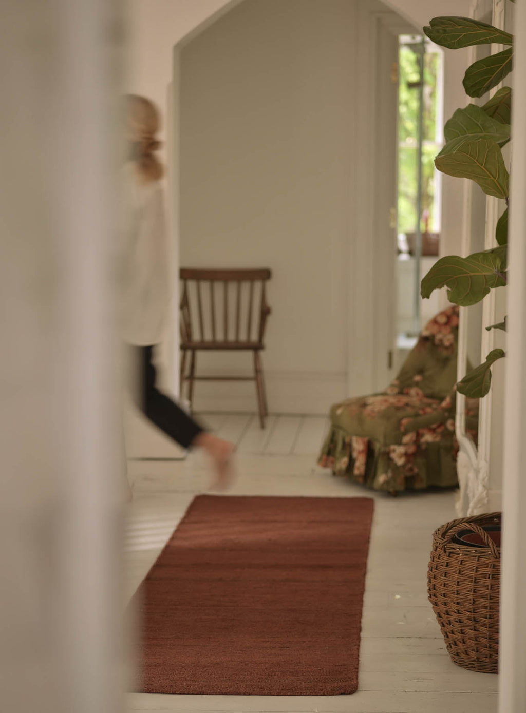 Otto Jute Rug, Runner, Rust