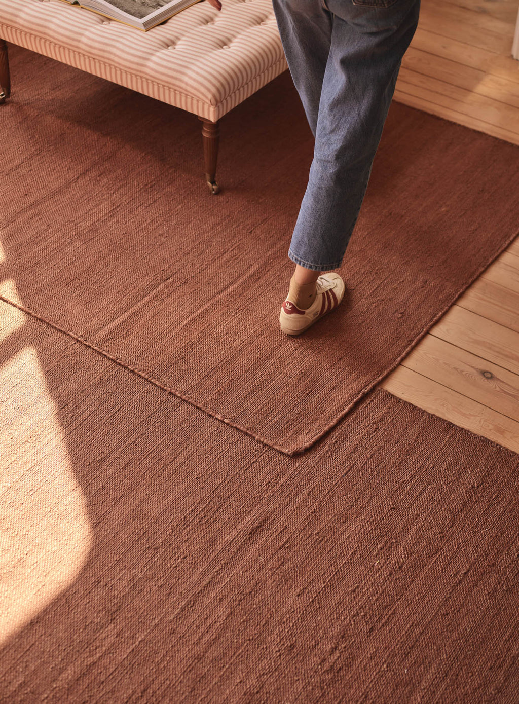 Otto Jute Rug, Rust
