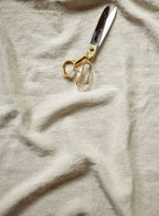 Freyer Footstool, Rectangular, Flax Linen