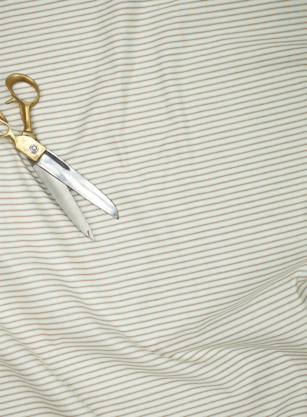 Freyer Footstool, Square, Heritage Mole Stripe