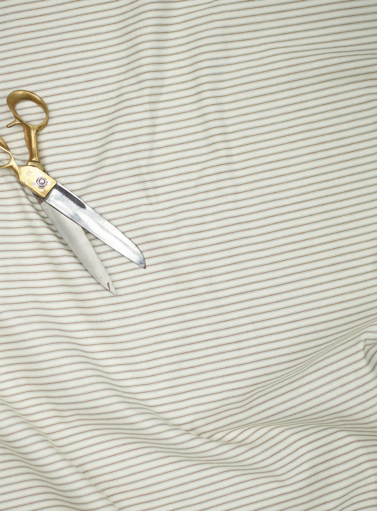 Freyer Footstool, Square, Heritage Mole Stripe