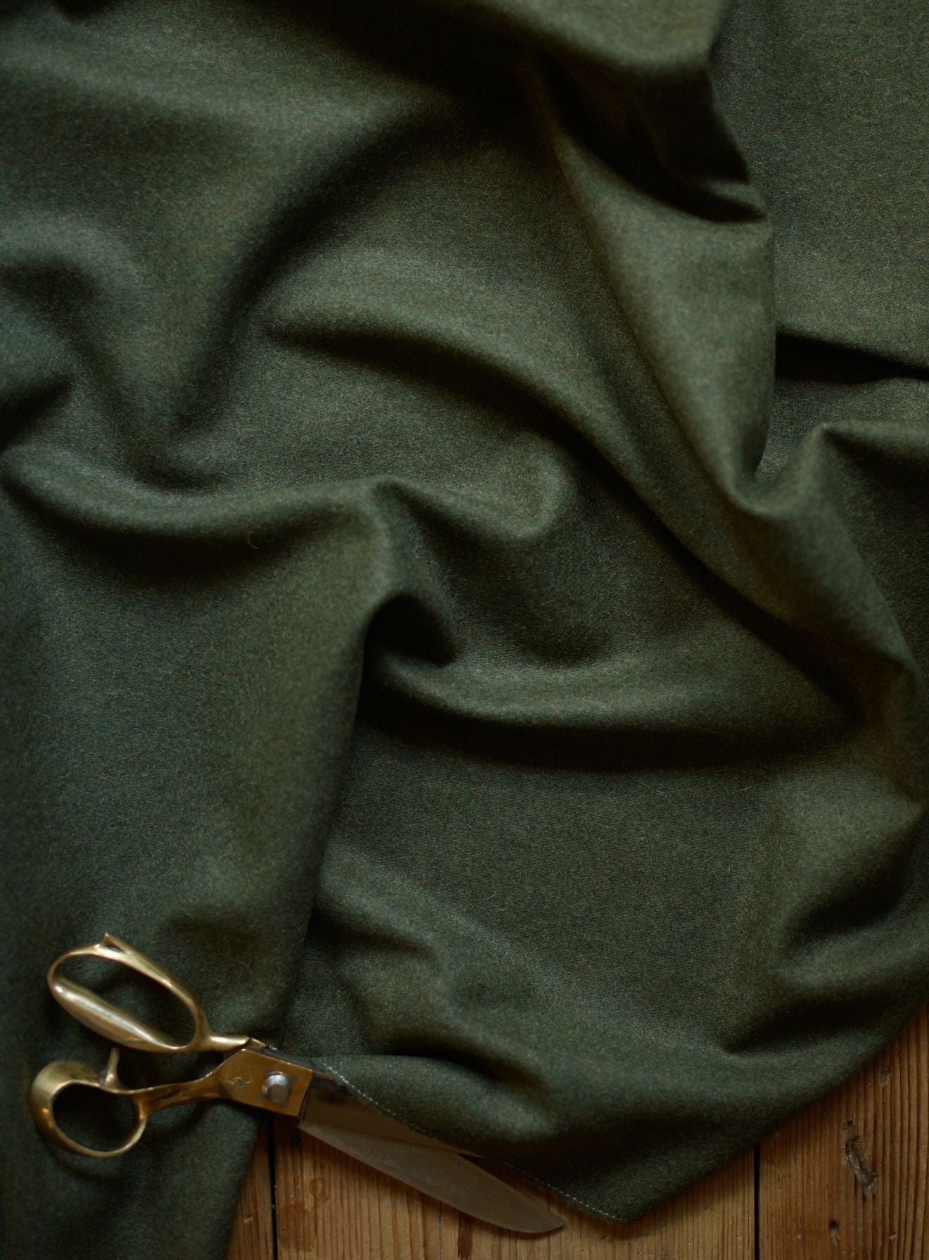 Freyer Footstool, Square, Moss Wool