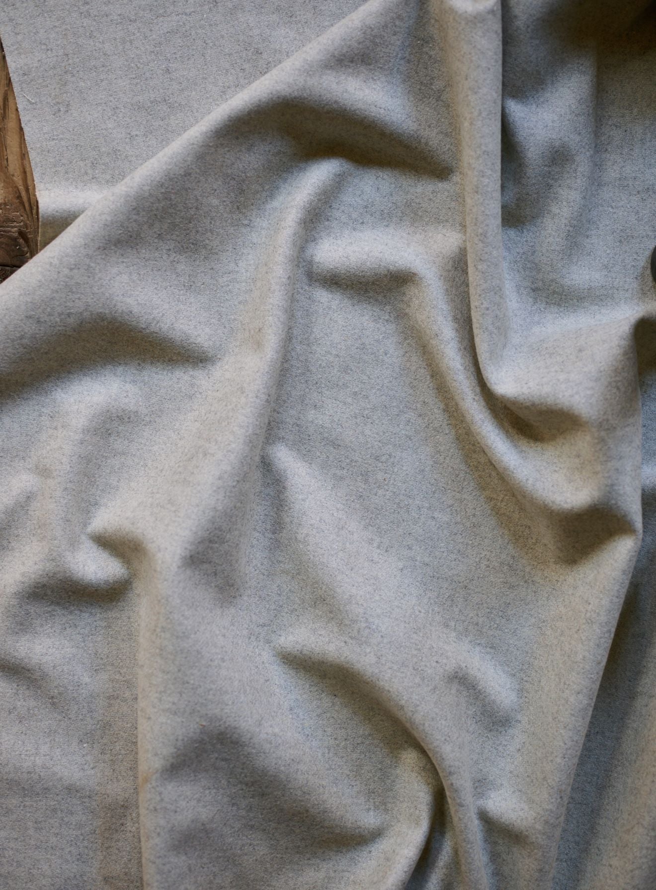 Freyer Footstool, Square, Natural Wool