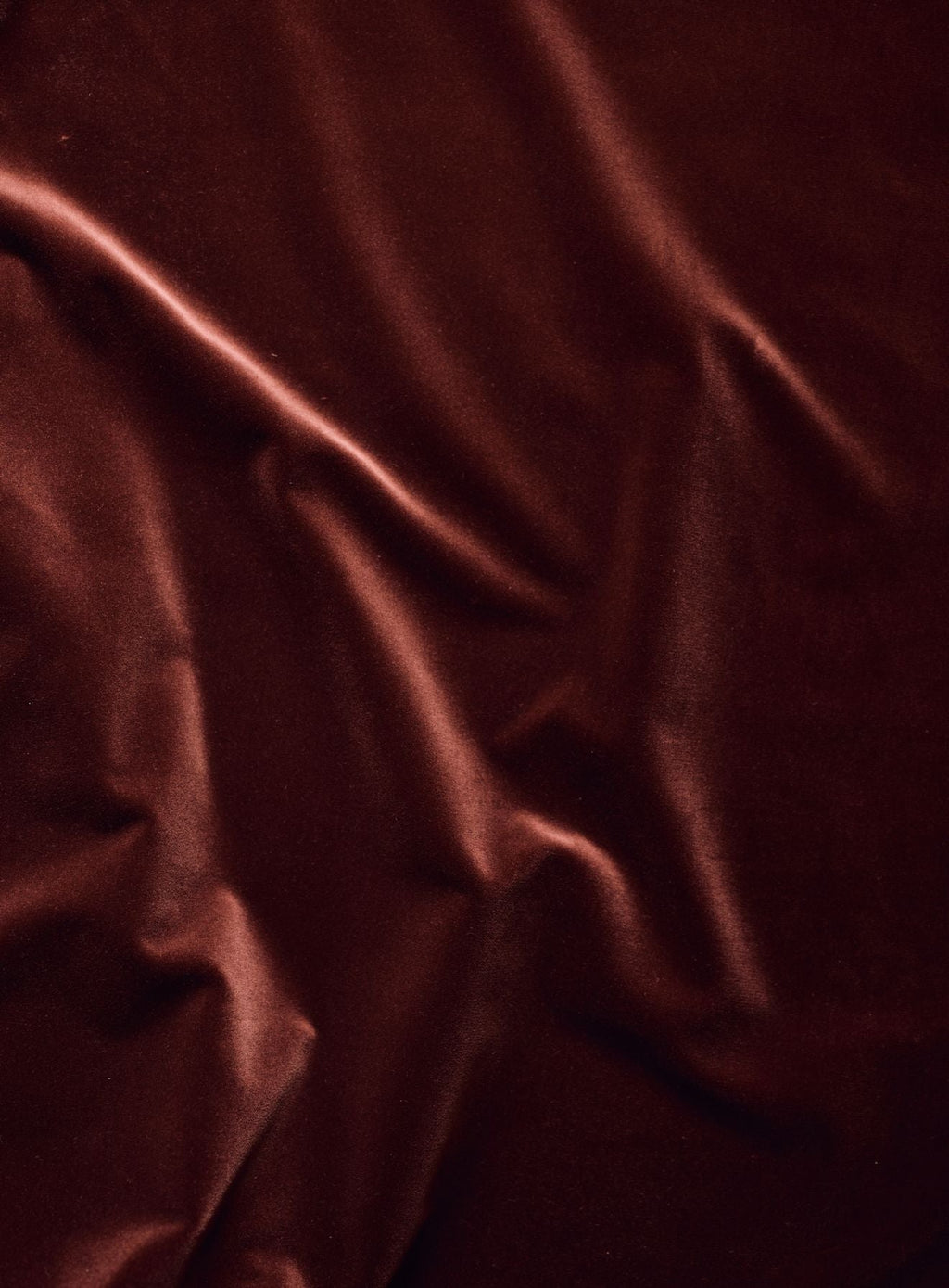 Freyer Footstool, Rectangular, Rust Velvet